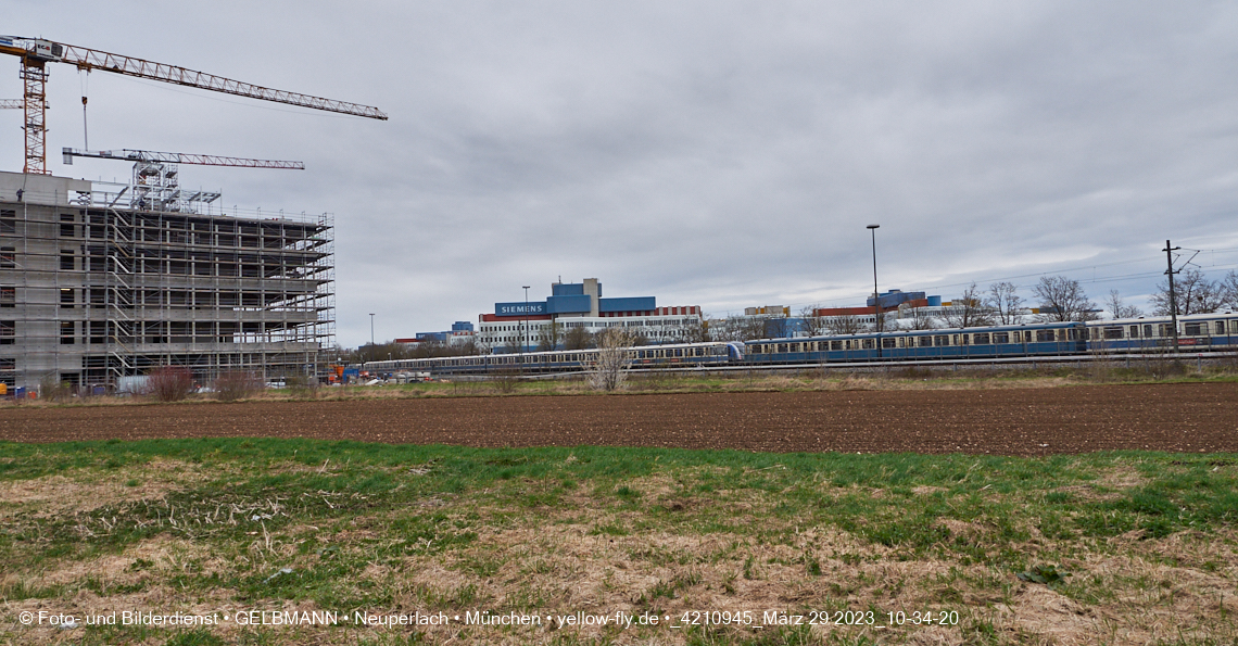 29.03.2023 - Baustelle REVO und Umgebung in Neuperlach